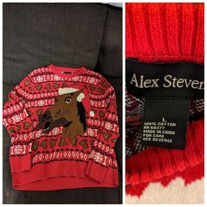 Alex Steven ugly Christmas sweater